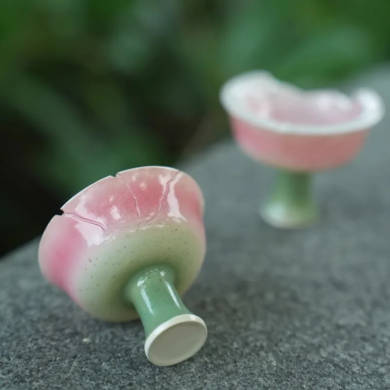 

Small Fridge Magnet Decoration Mini Resin Pink Goblet Micro Landscape Ornament Fridge Cute Magnets Home Decor Crafts Gift