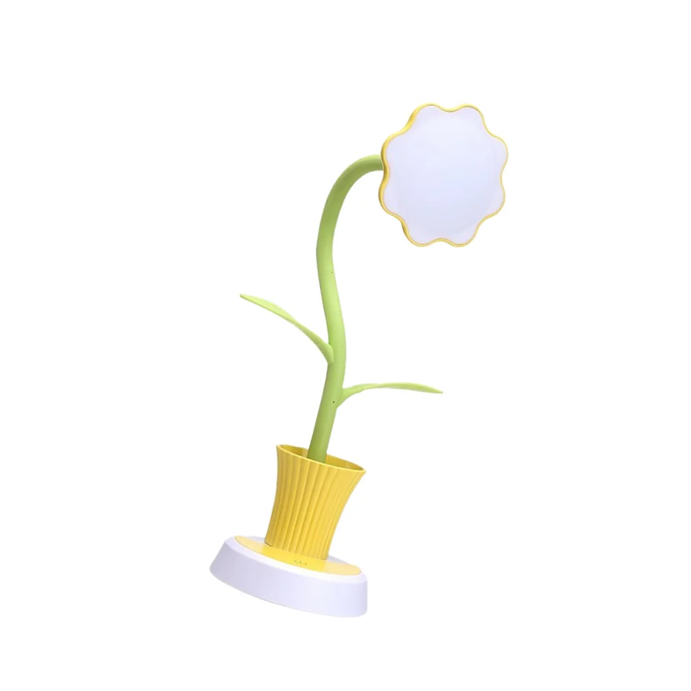 1 قطعة مصباح مكتبي لحماية العين LED قابل لإعادة الشحن للتحكم باللمس ضوء القراءة للمنزل والمكتب قابل للتعديل مصباح طاولة الدراسة الكرتونية #5