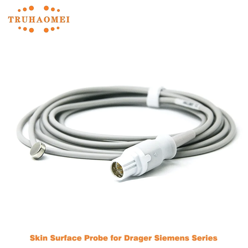 

Датчик температуры для взрослых, 7-контактный тип поверхности ректальной или кожи для монитора пациента Siemens Drager SC6002XL SC7000 SC8000 SC9000XL