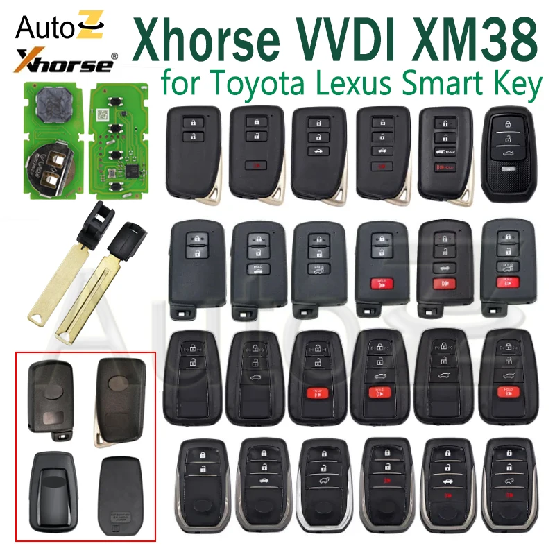 Xhorse VVDI XM38 Car Key Generate By Plus Max VVDI2 MINI Key Tool for Toyota Lexus XSTO01EN 8A 4D 4A Chip Auto Smart Remote Key