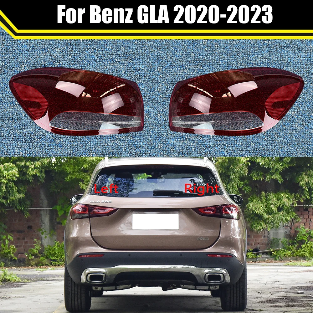 

For Mercedes-Benz GLA 2020-2023 Rear Outside Taillight Shell Tail Lamp Cover Brake Lights Mask Replace The Original Lampshade