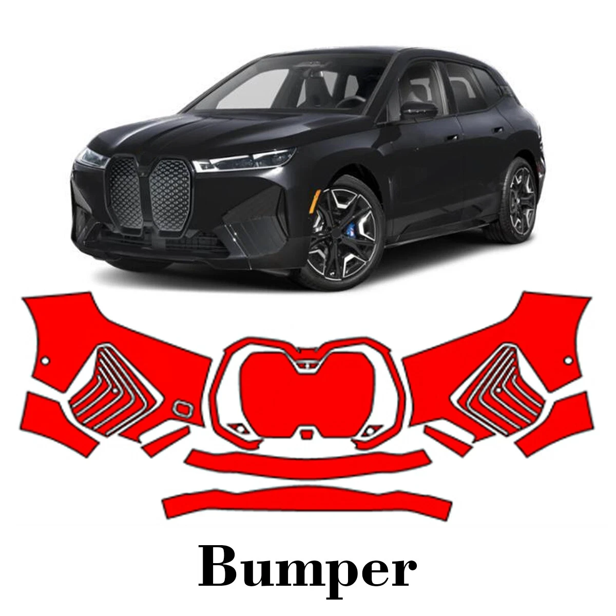 

For BMW iX M60 Sport 2022-2023 TPU Body Bumper Pre-cut Sticker Paint Protection Film PPF Scratch-resistant And Transparent