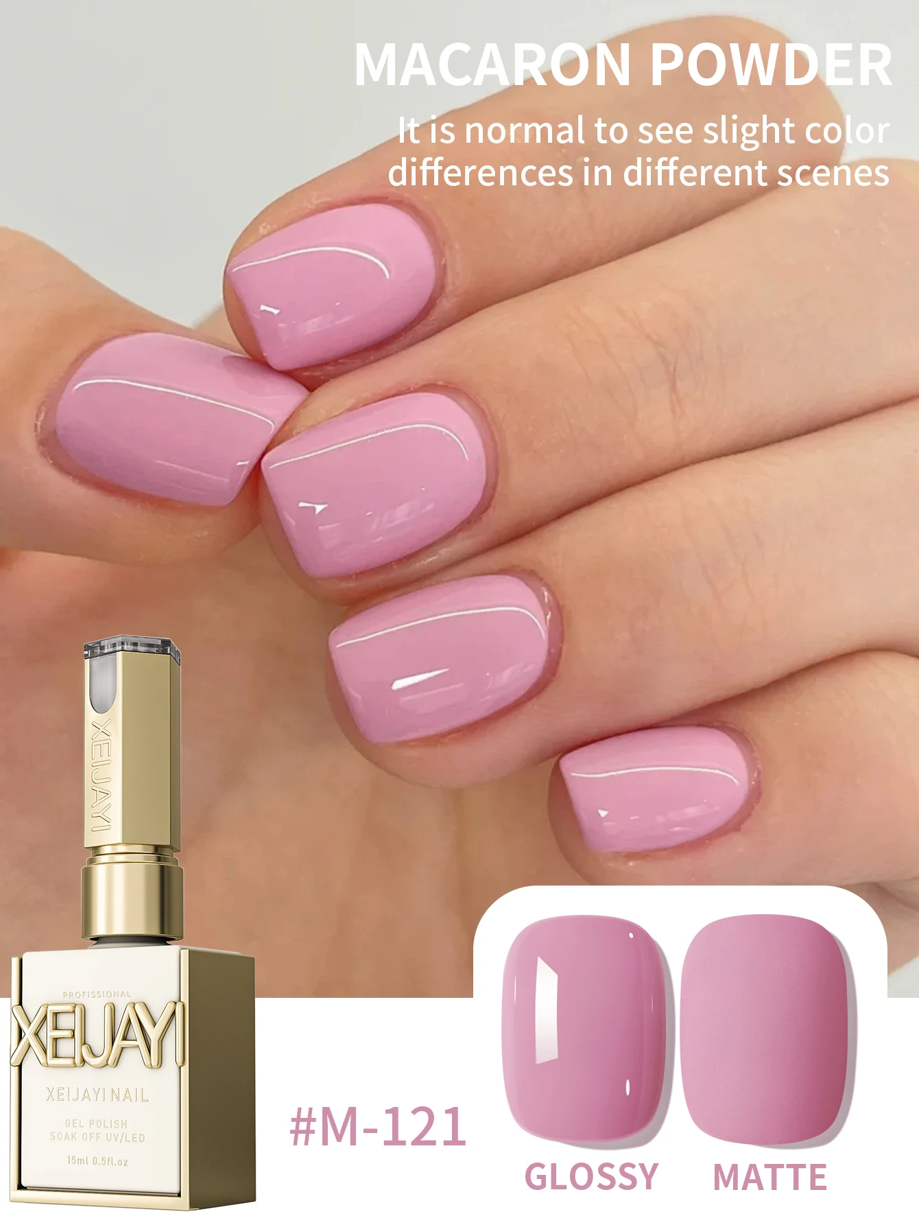 15ML Pink Nail Gel Semi Permanent Nail Art Soaking UV LED Nail Salon DIY Nail Salon Gel For Spring And Summer