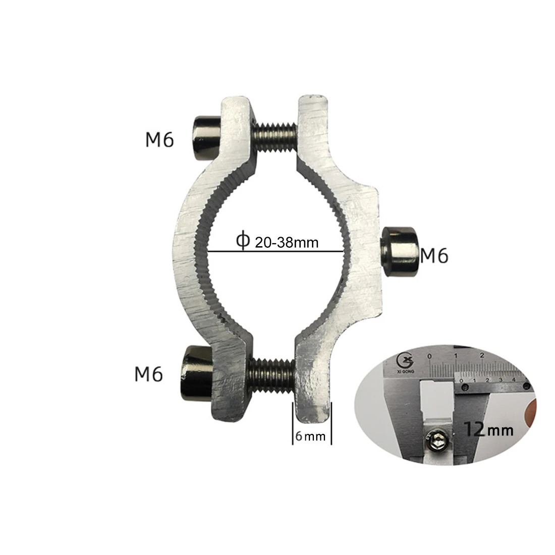 Fahrrad Motorrad Scheinwerfer Scheinwerfer Halterung Lenker Feste Klemme Halterung Clip M5/M6 Schraube Front Licht Feste Werkzeug – Detail 12
