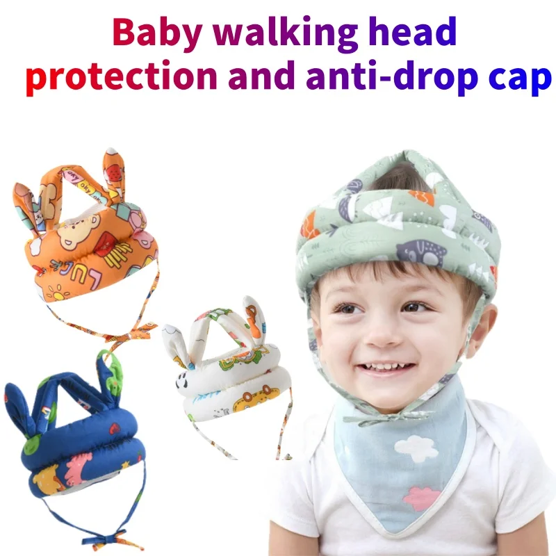 Baby Safety Helmet Head Protection Hat Toddler Anti-Fall Pad Children Learn to Walk Crash Cap Adjustable Protective Headgear Bir