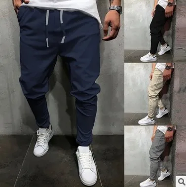 Men Cargo Pants Streetwear Hip Hop Track Pants Male Medieval Pant Fashion Trousers Multi Colors Pocket Pants Sweatpants