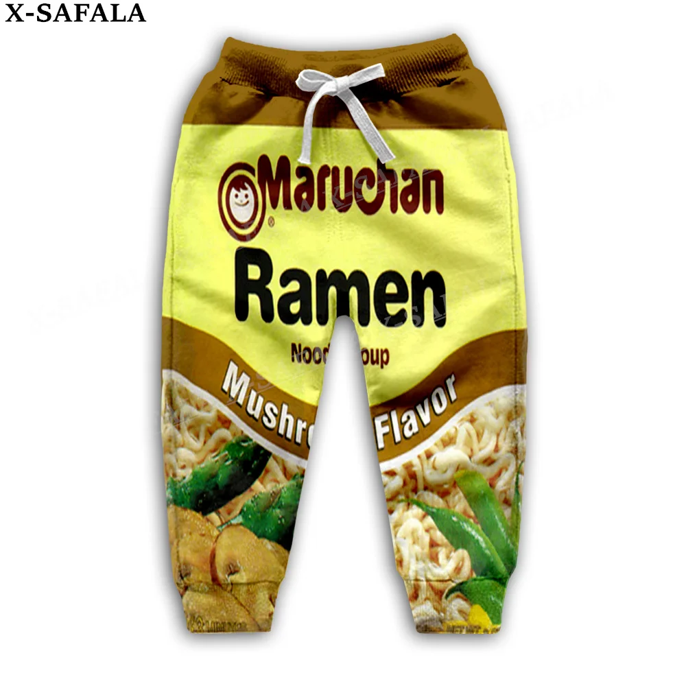 Funny Maruchan Ramen Noodles 3D Print Trousers Children Kids Sweatpants Drawstring Long Joggers Spring Autumn Sports Pants-2