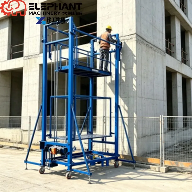 300kg 5m Wall Painting Electric Lifting Scaffolding, Mobile High-altitude Operation Platform