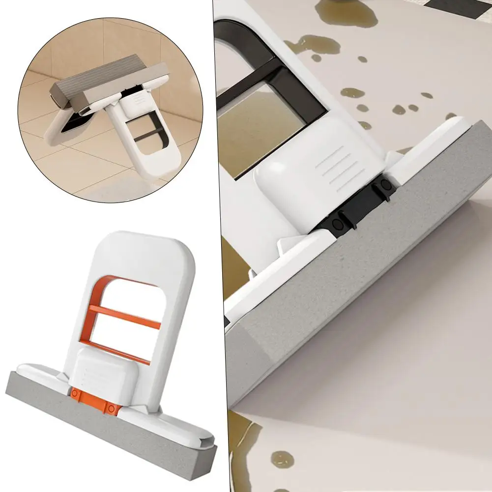 Mini Foldable Desktop Mop Strong Absorbent Mini Dust Mop Removal Cleaning Small Cotton Dual-use Indoor Mop Handheld Portabl S9C3