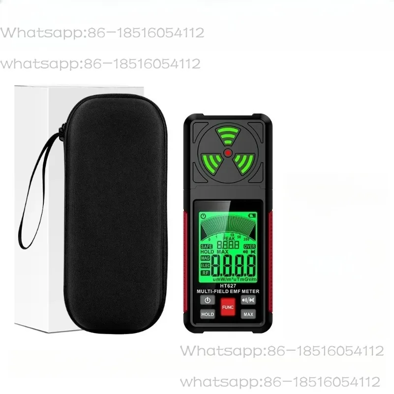 HT627 Детектор излучения электромагнитного поля 3-в-1, подходит для обнаружения ЭМП, с сигналами Ef/rf/mf