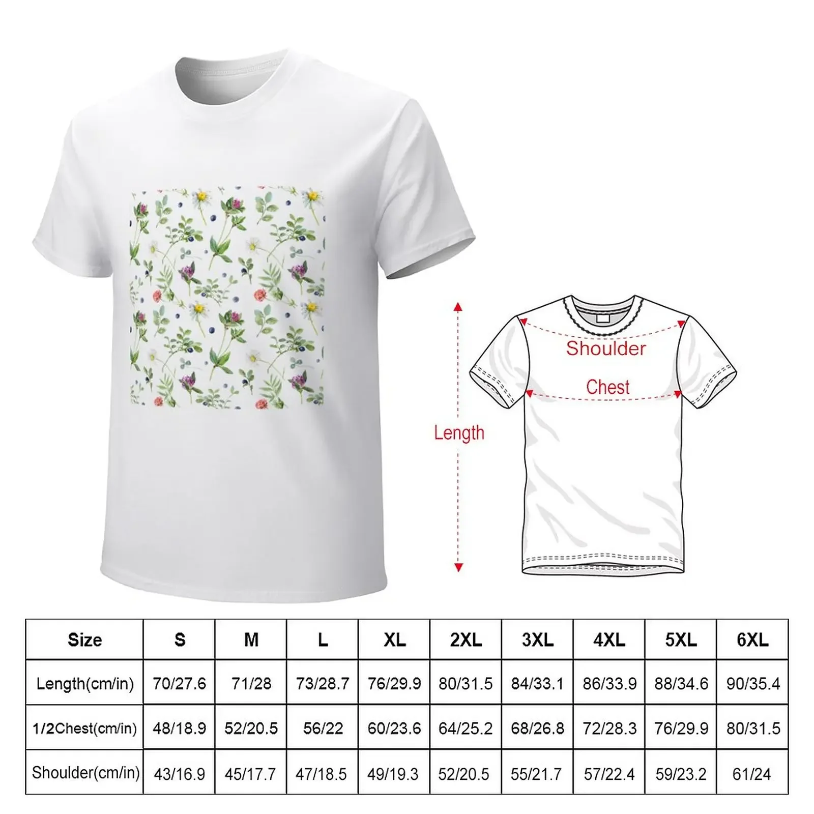 Blooming flowers and berries T-Shirt for a boy cute clothes sweat heavy weight t shirts for men