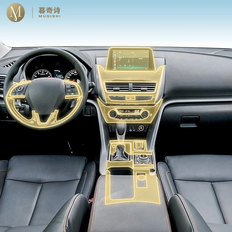 

Car Interior Protector PPF paint protection film console Scratch transparent/matte TPU film for Mitsubishi Eclipse Cross 18-2024