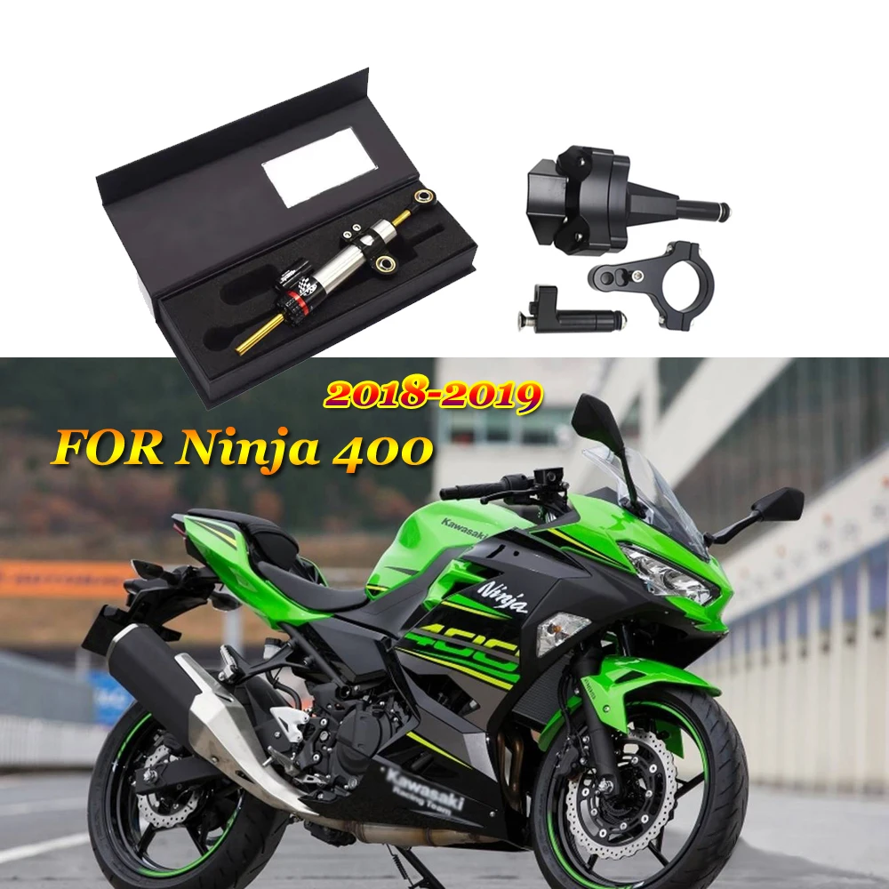 

For Kawasaki Ninja 400 Z400 ZX4R New Motorcycle Damping Regulator Steering Stability Damper Mounting Bracket Shock Absorber Kit