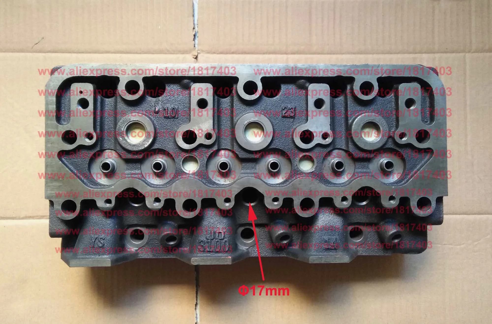 Jiangdong TY3100I.1.1-1 Cylinder Head ( 17mm model ), Jiangdong TY3100IT Diesel Engine Parts
