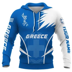 Greece Personalized High Quality 3D Printed For Men Women Hoodie Casual Fashion Streetwear Hooded Sweatshirt Breathable Tops