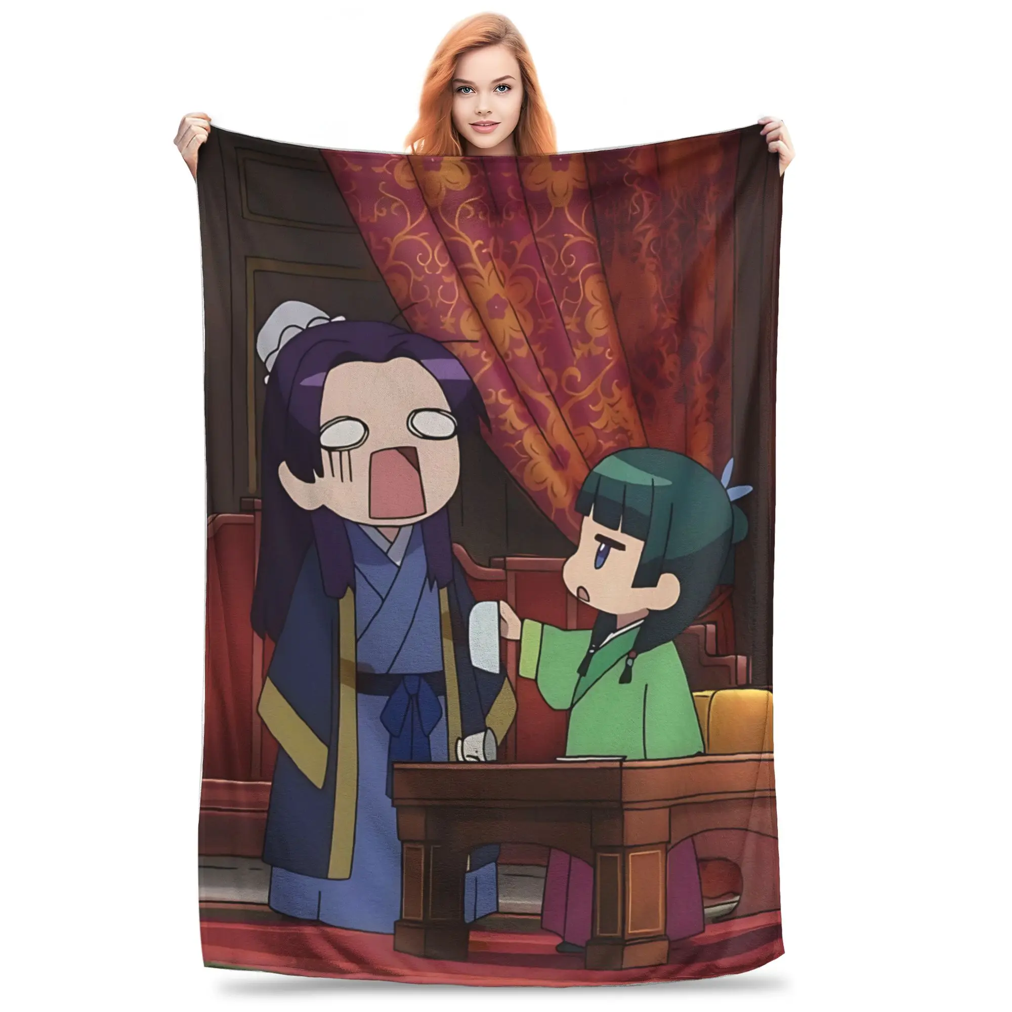1PC home Cutecore The Apothecary MAOMAO  Blanket Super Cosy Plush Home Living Room Sofa halloween
