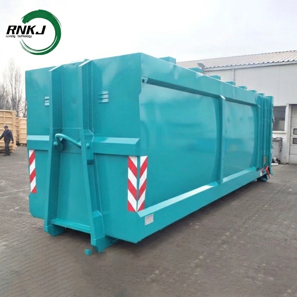 RNKJ Factory Direct Wholesale Garbage Recycling Skip Bin Hook Lift Bin Suppliers Scrap Metal Waste Container Hook Lift Bins