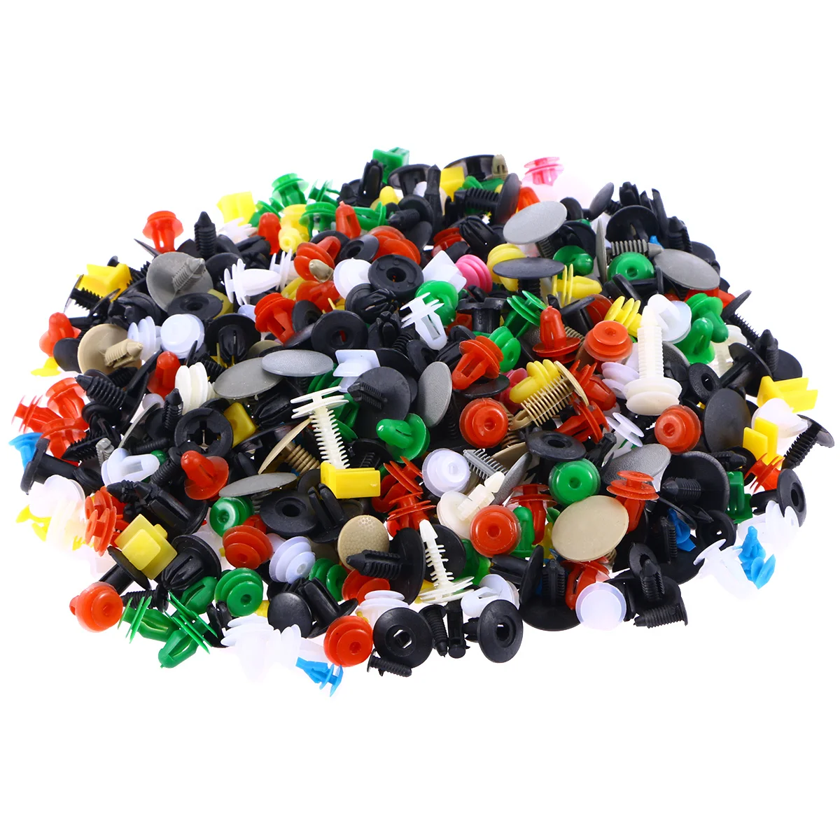 

500Pcs Plastic Fastener Clips Universal Auto Rivet Retainers for Car Door Trim Panel Bumper Fixing Engine Mounting