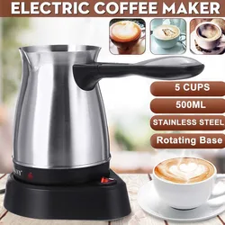 500ml türkische Kaffee maschine Maschine Elektro kessel tragbare Edelstahl Teekanne Wasserkocher 220V Teekanne 5 Tasse nach Hause 주전자 전기포트