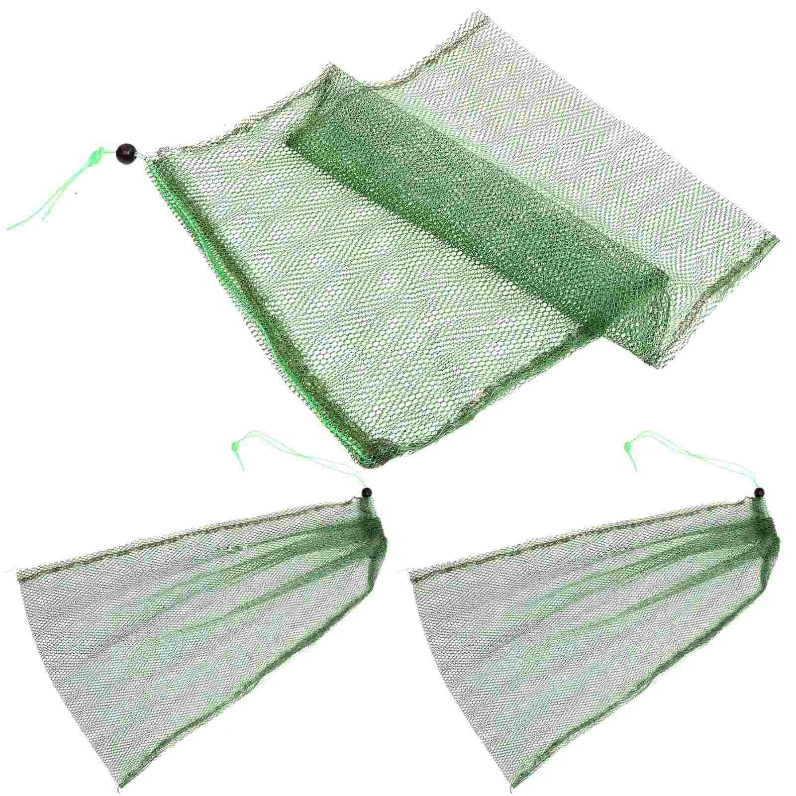 

3 Pcs Simple Fish Bag Travel Fishing Gloves Nets for Rubberized Cloth Bags Saltwater Supplies