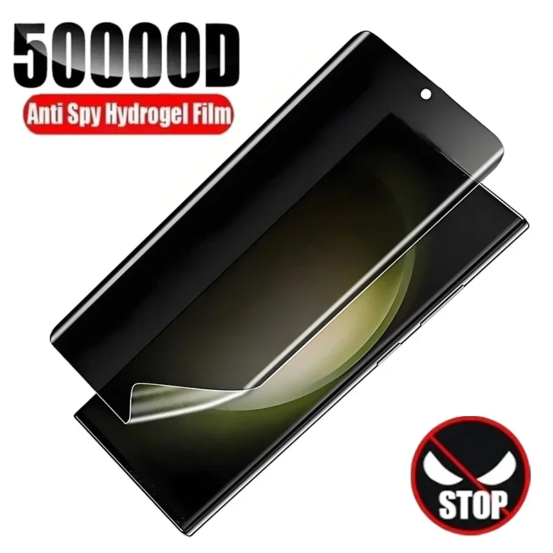 1PCS Anti-Spy Hydroge Film Screen Protector For Samsung Galaxy S9 S10 S20 FE S21 Plus S22 S23 24 Ultra Note 10 20 Privacy Film