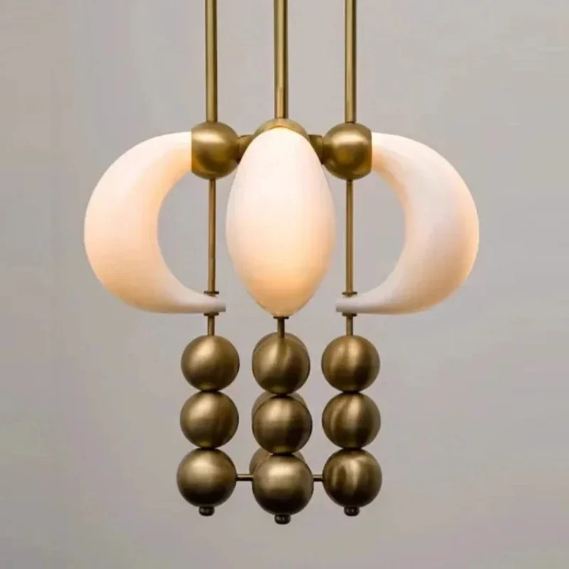 

Итальянский современный дизайн, подвесной светильник из стекла цвета слоновой кости, подходит для гостиной, обеденного стола, спальни, гардеробной, подвесной светильник для дома, глянцевый