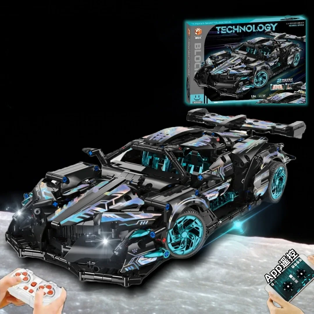 2024  Building Blocks Concept Edition Sports Car Super Racing Building Blocks Brick Model Overspeed Car Toy Children's gift