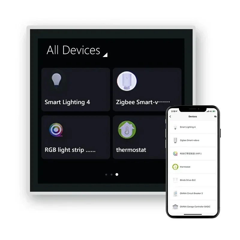 Smart home 4-inch smart home gateway controls lights, curtains, air conditioners, and other Android smart home devices