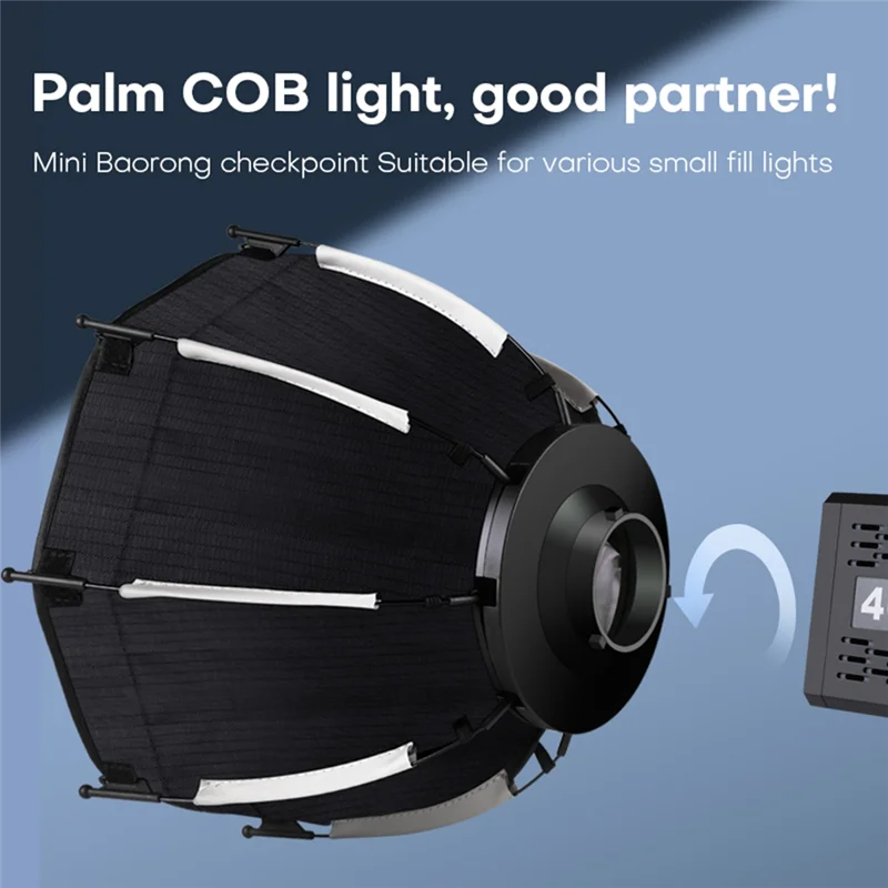 ABZZ-30Cm Octagonal Softbox Mini Bowens Mount Quick Release Honeycomb Grid Softbox For ZU60 Or M60 COB Fill Light Studio