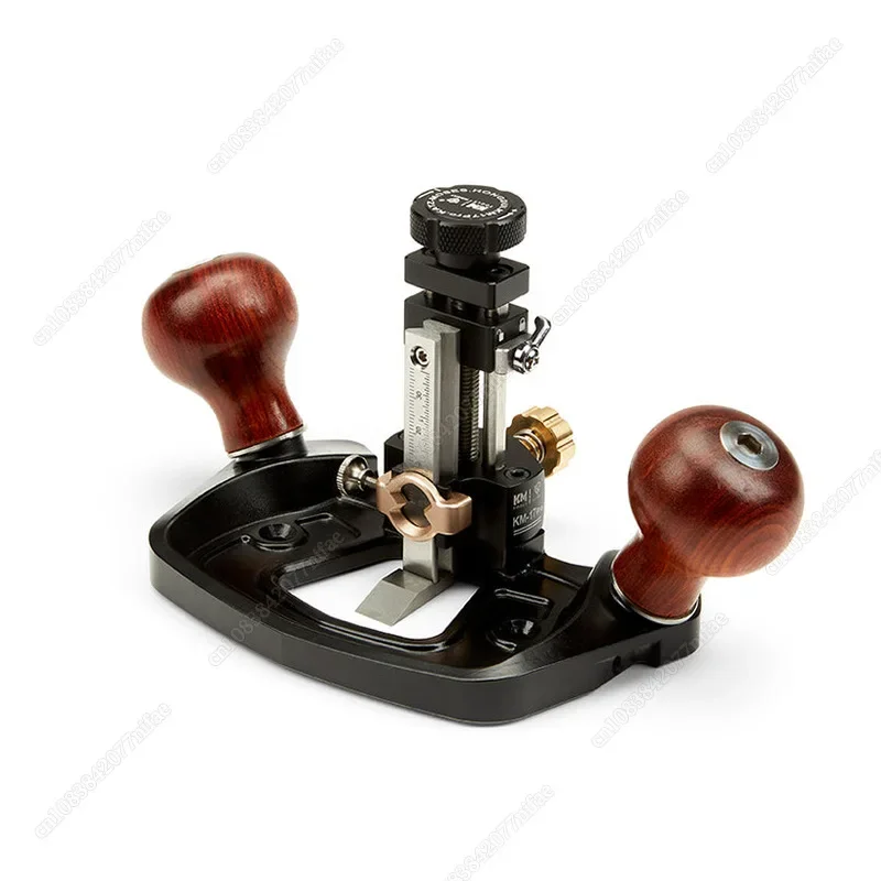 KM-17 Pro Router Plane Die Steel Body Adjustable Fence with CAM Lock Depth Stop Dual Blade 1/2\