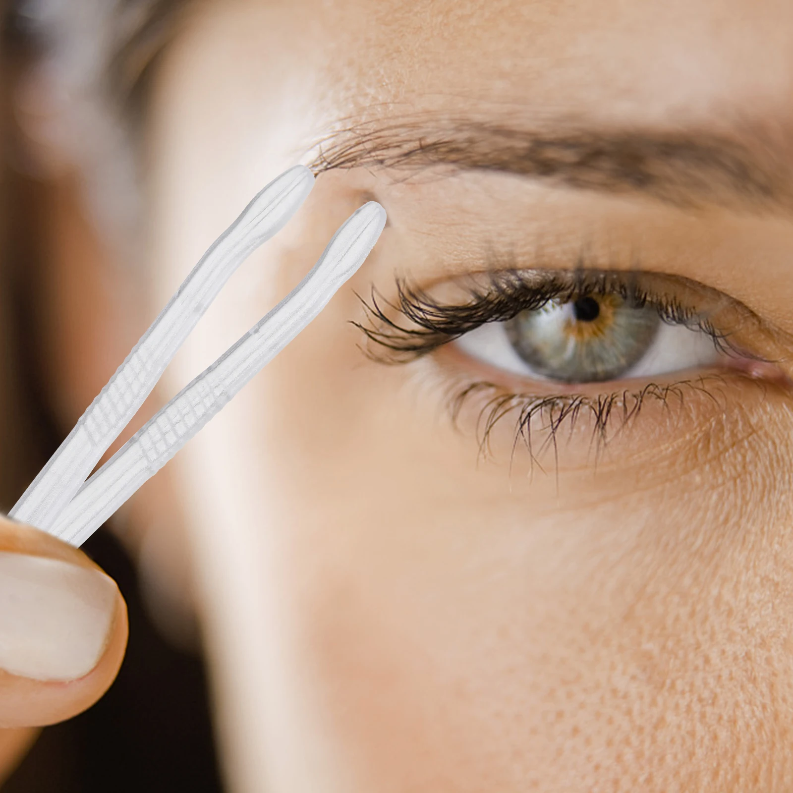 50 Pcs Double Eyelid Patch Tool False Eyelashes Helper Plastic Makeup Clips Mini Stickers Remover Tweezers Clamp