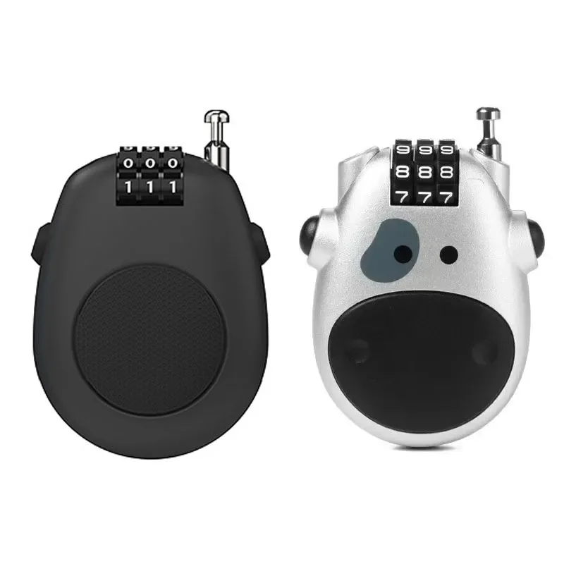 

Bicycle Steel Cable Code Lock Telescopic Anti Theft Wire Rope Lock for Bike Helmet Suitcase