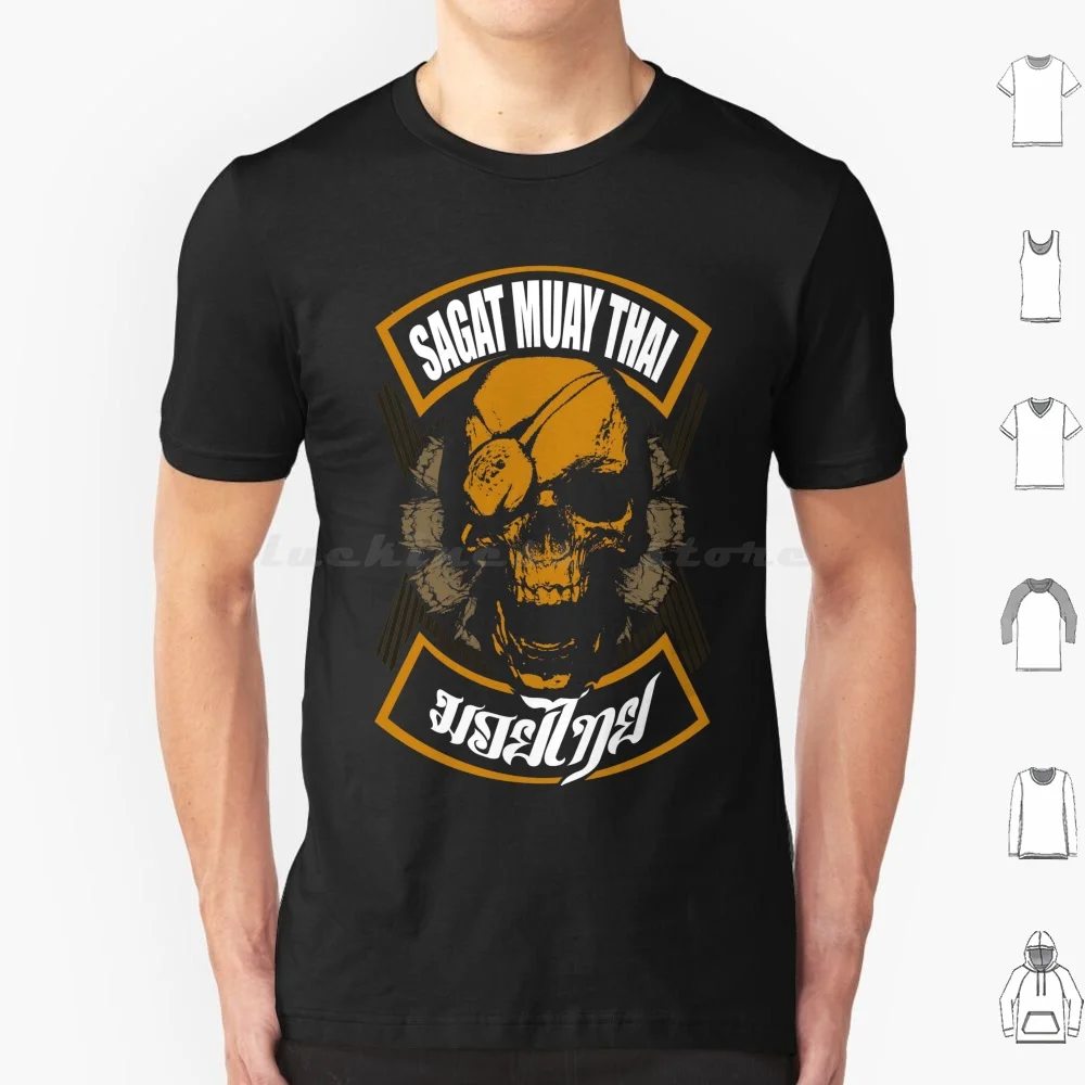 Sagat Muay Thai Fighter Thailand Martial Art T Shirt Cotton Men Women DIY Print Muay Thai Thailand Thai Boxing Logo Beast Blue