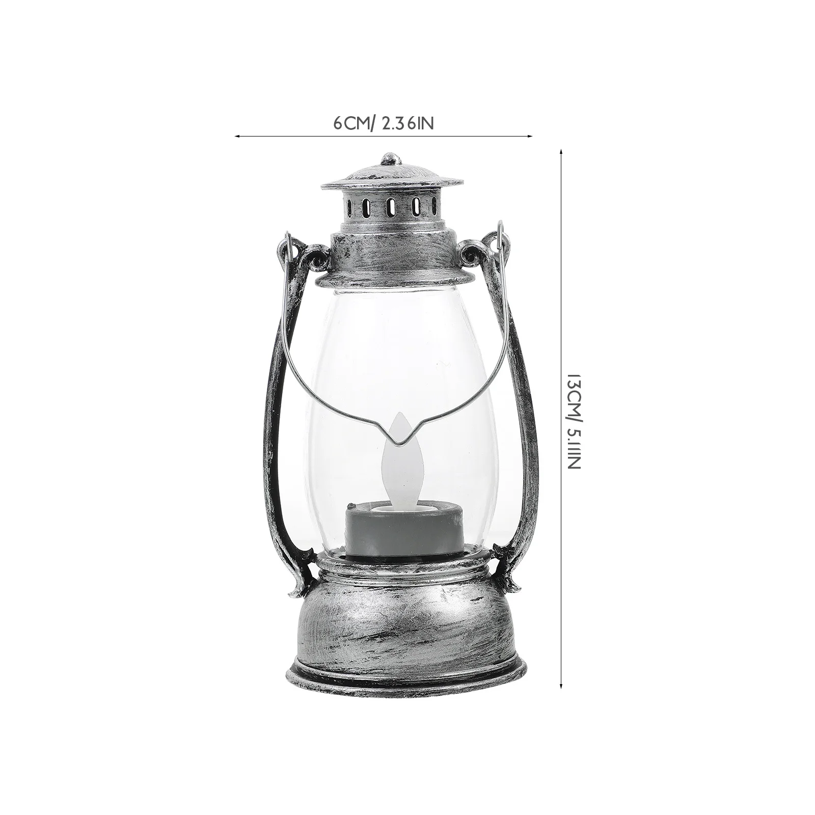 

1Pcs Retro Vintage Hanging Oil Lamp Decorative LED Lantern for Scene Layout Ambient Lighting Creative Home Decor Gift