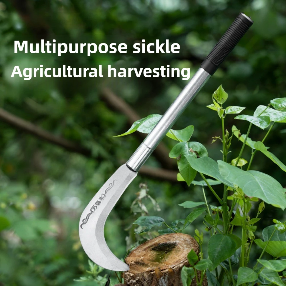 Manganese Steel Sickle Grass Cutting Cutlass Multi-functional Weeding Sharp Tree Cutting Professional Agricultural Tools