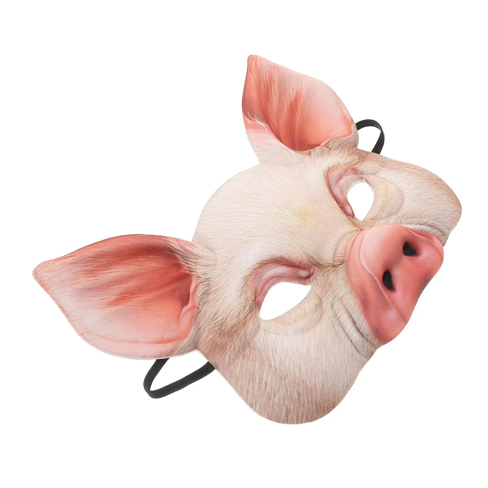 

Pink Pig Mask Half Face Furry Nose Animal Masks for Adults Lightweight Masquerade Balls Mardi Gras Halloween Costume Party