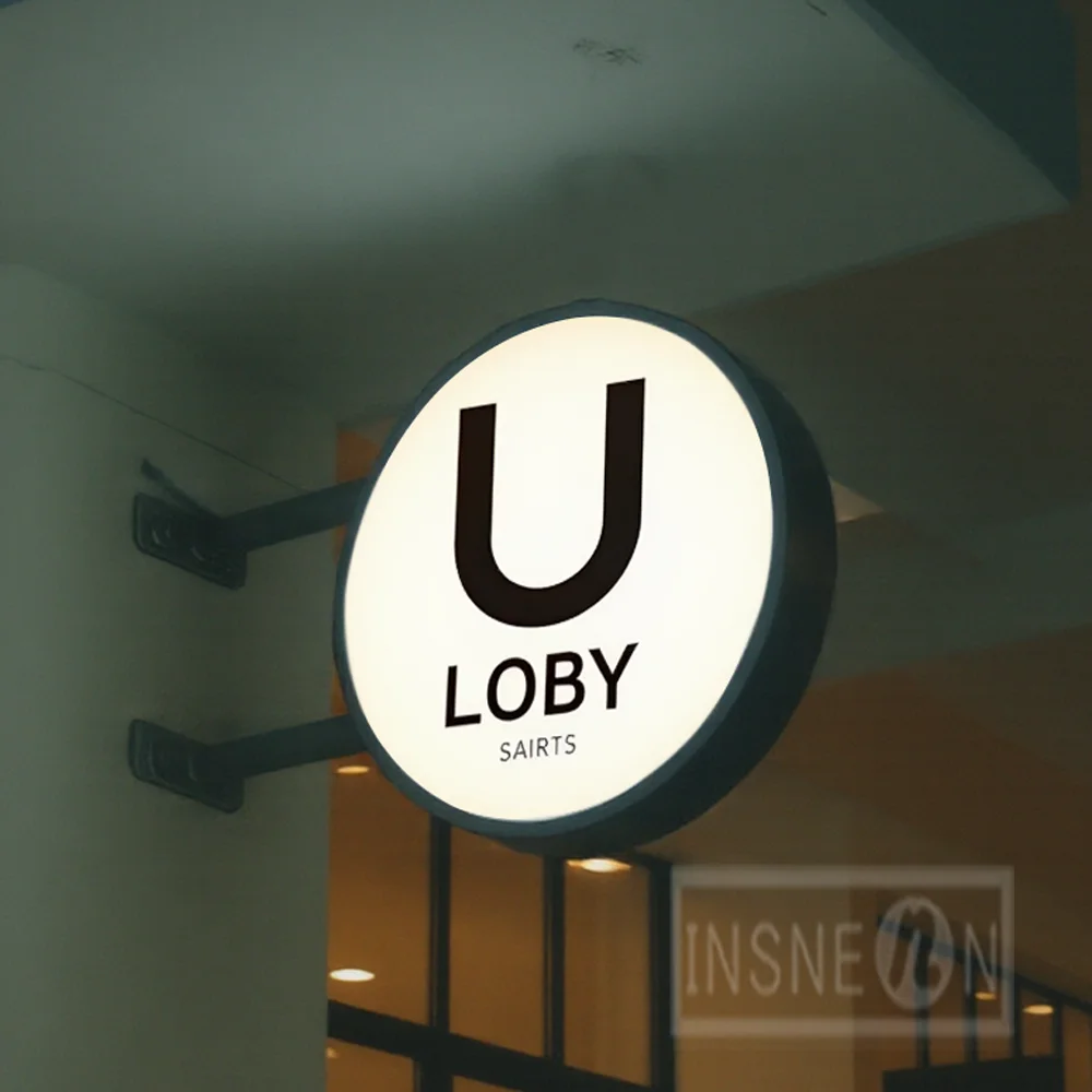 

Custom Light Box for Storefront Acrylic LED Waterproof Double Sided Outdoor Business Signage Wall Mounted