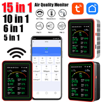 Air Quality Detector CO2 Meter Digital Temperature Humidity Tester Carbon Dioxide TVOC HCHO Detector Air Quality Monitor