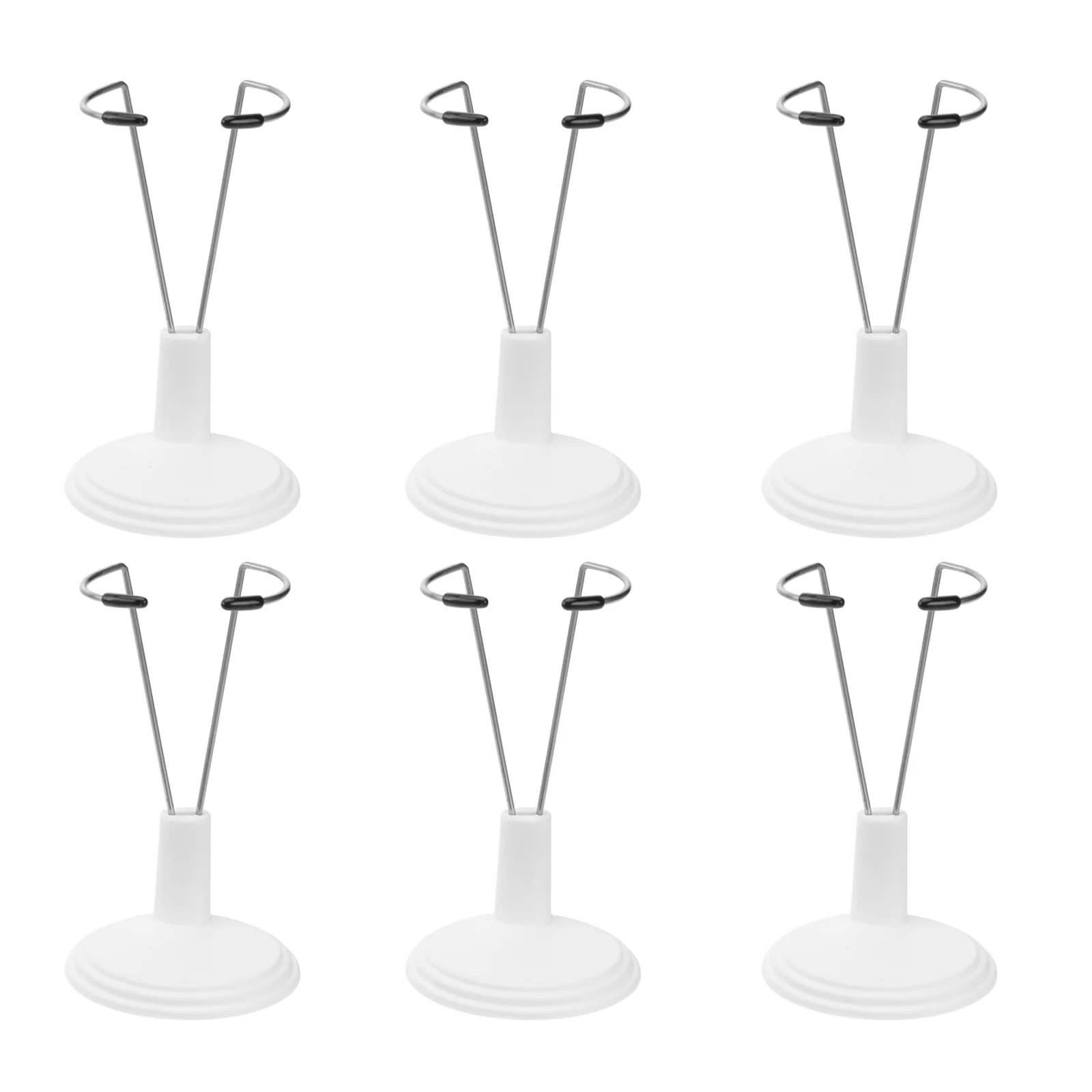 6 Pcs Dolls Accessories Toy Model Bracket Display Girl Shelf Portable Stand Decoration for Home