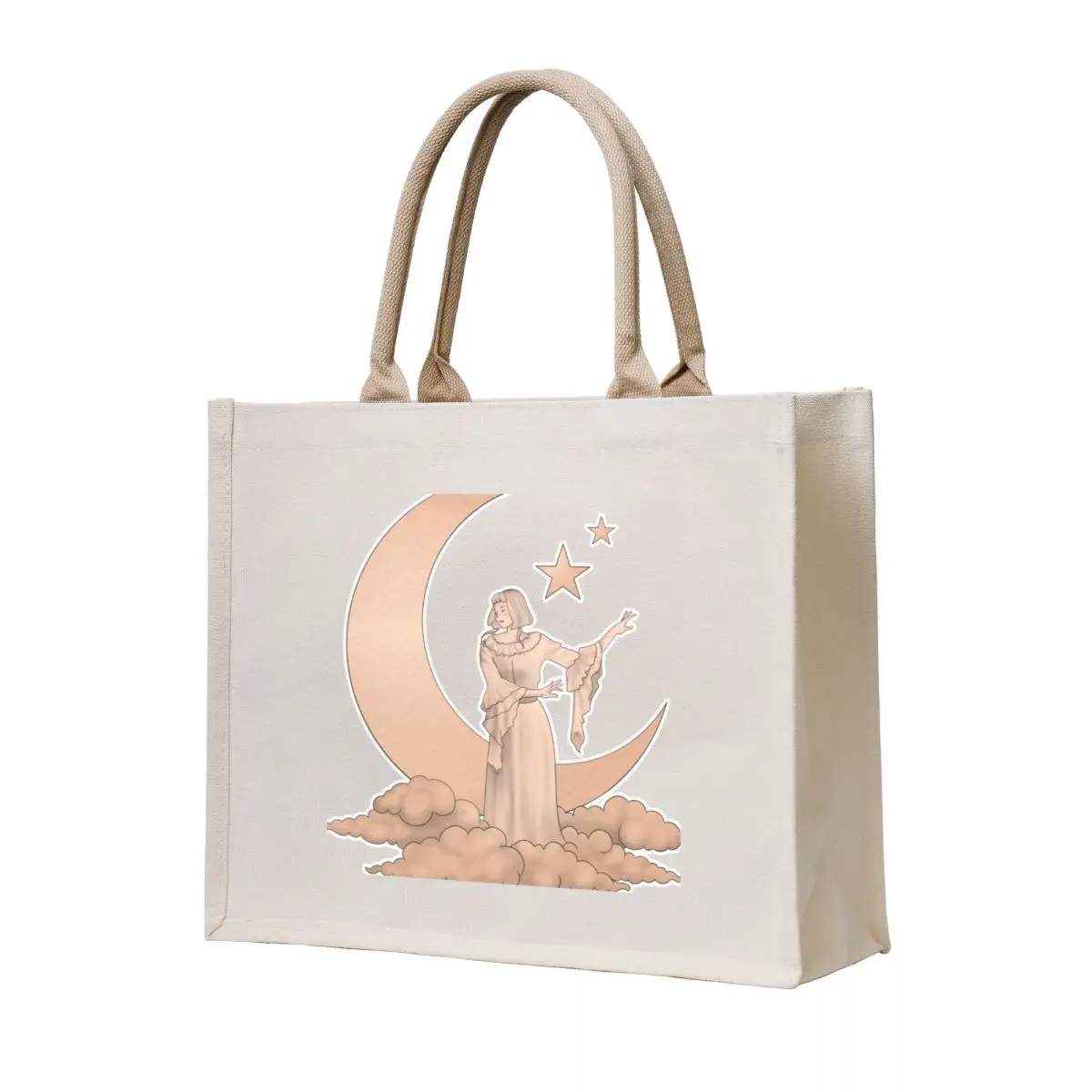 

Aurora Aksnes Moon Orange Tote Bag tote bag Beach bag Big