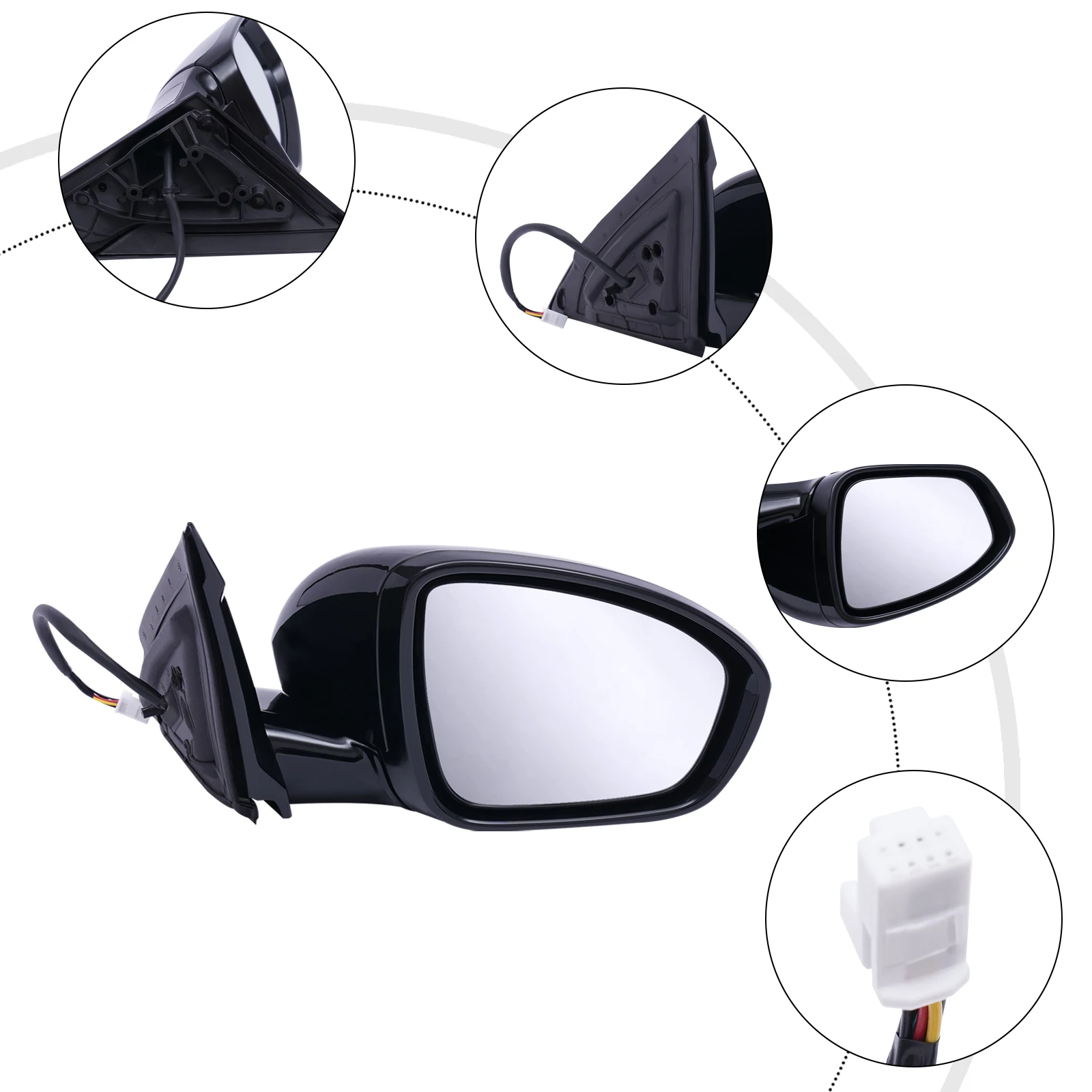 

Rearview Mirror New Mirrors Driver Right Side Hand and Left Side Hand for Nissan Altima