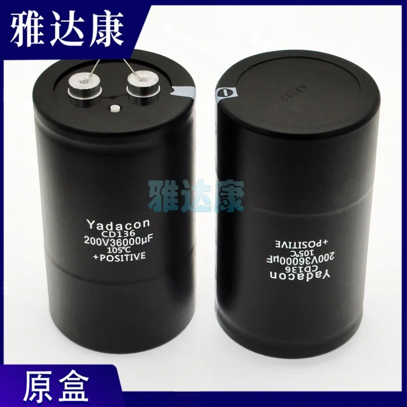 ตัวเก็บประจุแบบอิเล็กโทรไลต์แบบโบลท์ของแท้ใหม่เอี่ยม 200V36000UF 90*157 มม.