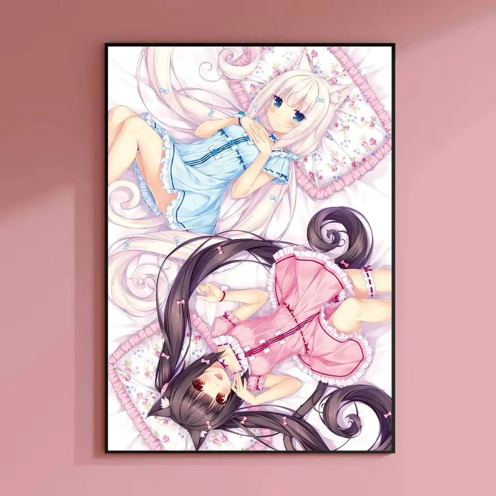 Chocola Vanilla N-Nekopara Poster HD-Leinwand-Wandkunst, wasserfester Druck für Schlafzimmer, Wohnzimmer, Heimdekoration, Geschenk – Detail 10