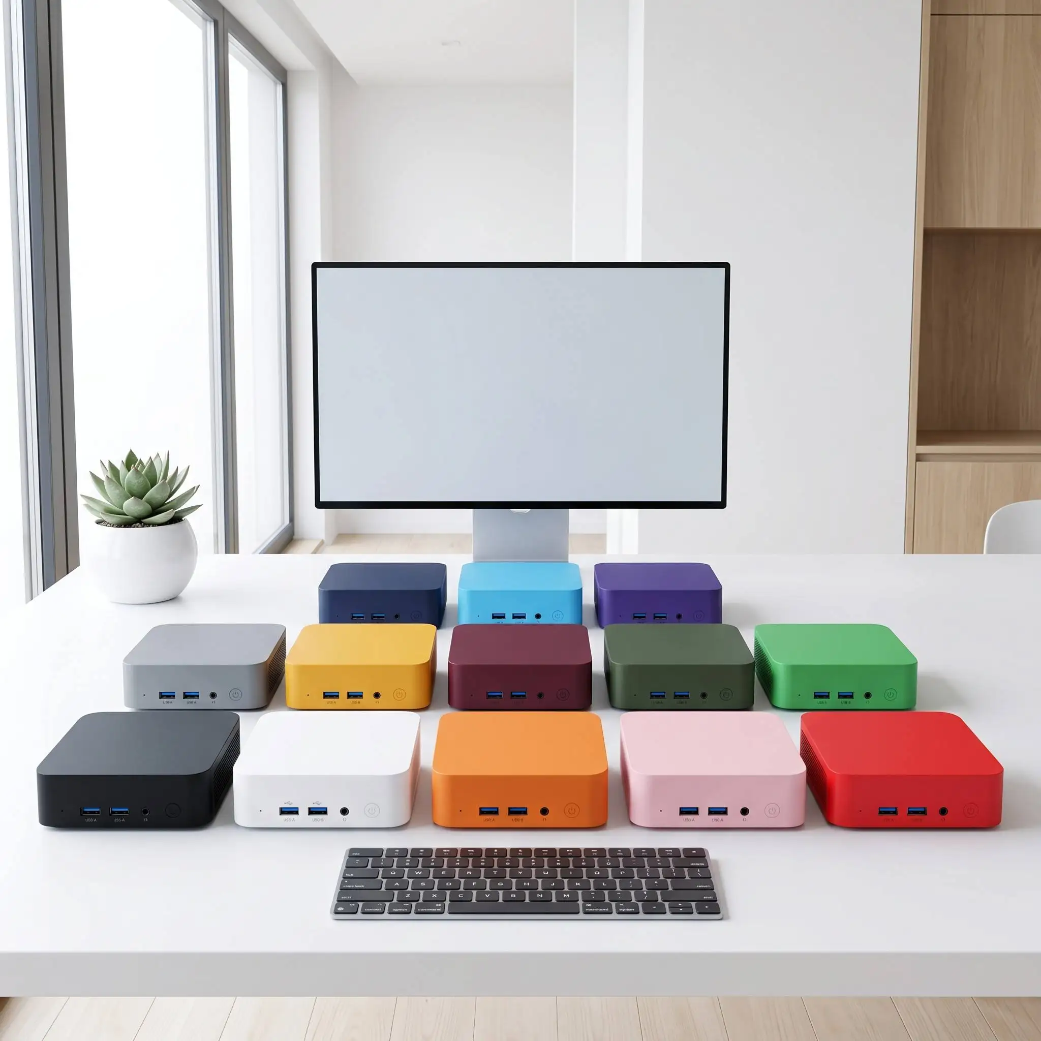Intel Core N95 Mini PC 16GB RAM 1TB 2TB SSD M.2 WiFi 6 BT5.2 Low Power NVMe Desktop Computer Pro Unit Dual HDMI Ports