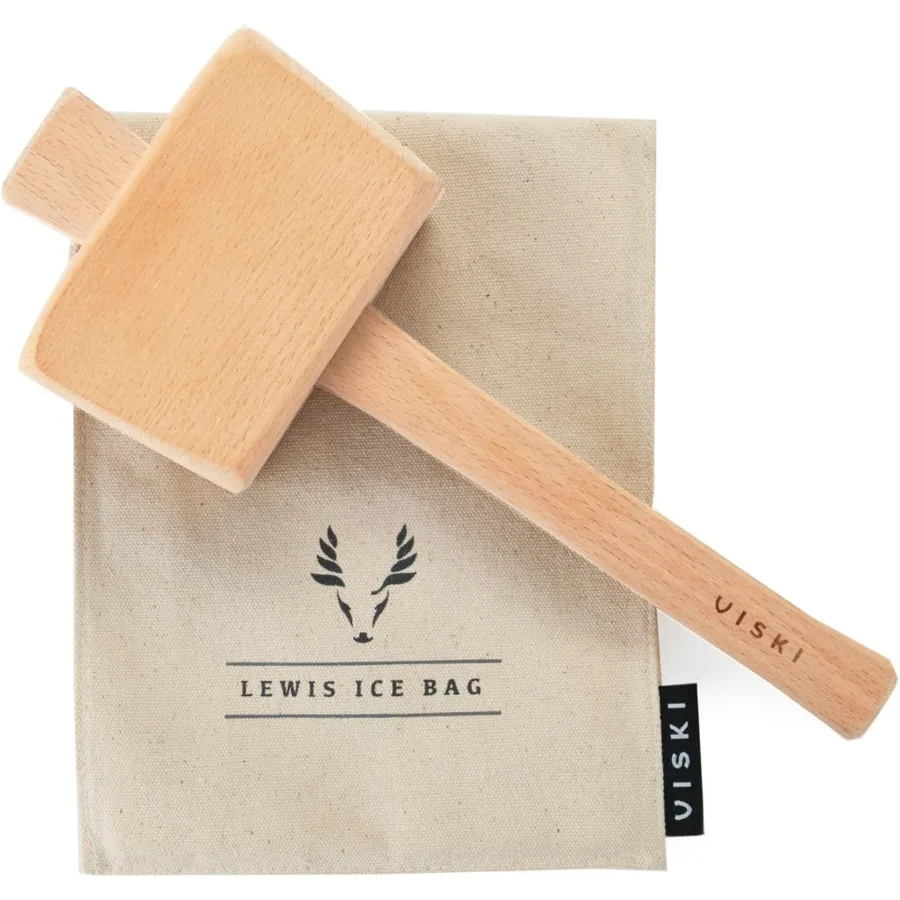 

Профессиональный мешок для льда Lewis и молоток, ручная дробилка для льда для домашнего использования, набор для бармена и барные инструменты, кухонный аксессуар, идеально подходит для C