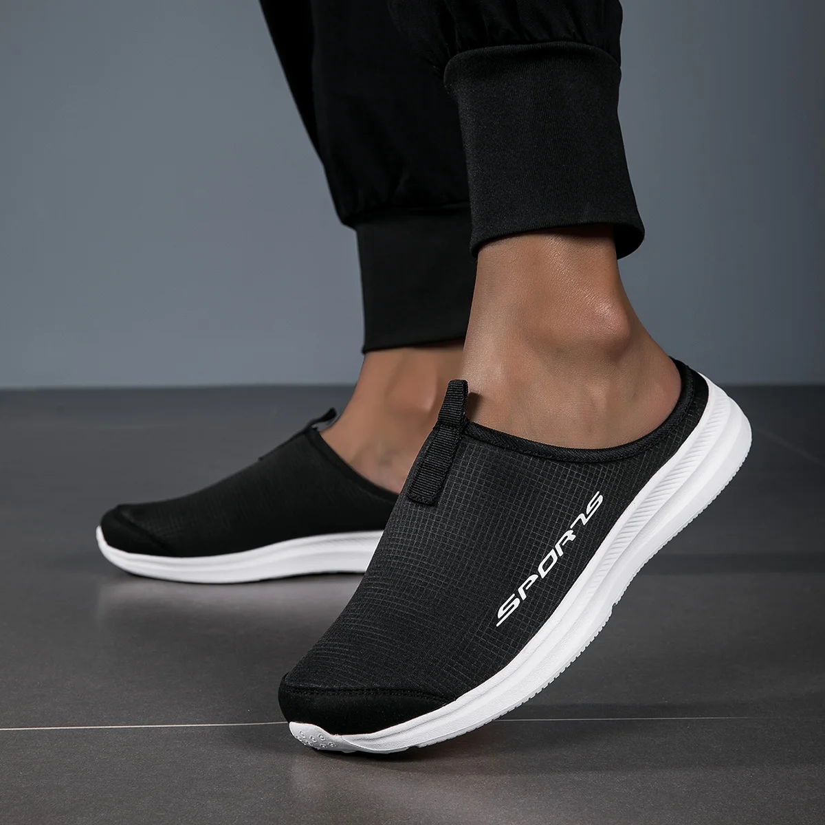 Summer Half Slippers for Men Trendy Men's Flat Bottom Casual Shoes Soft Sole Support Shoes Women's Sneakers Zapatos De Hombre