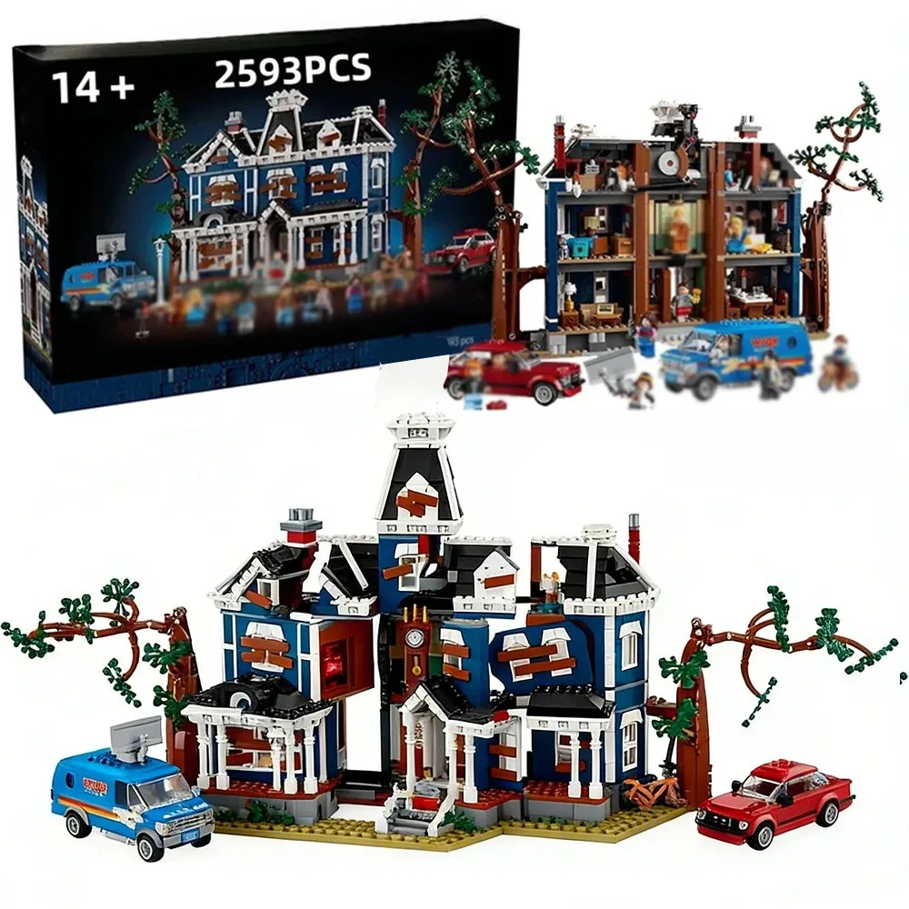 

2026 NEW MOC Science TV Series Stranger Event Creel House Model Sets City Architecture 11370 Builing Blocks Kid Toys Gift