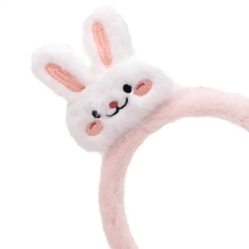 652F إكسسوار شعر الأرنب والجزر المرح، عصابات رأس من القطيفة الناعمة للأطفال والحفلات التنكرية والاستخدام اليومي