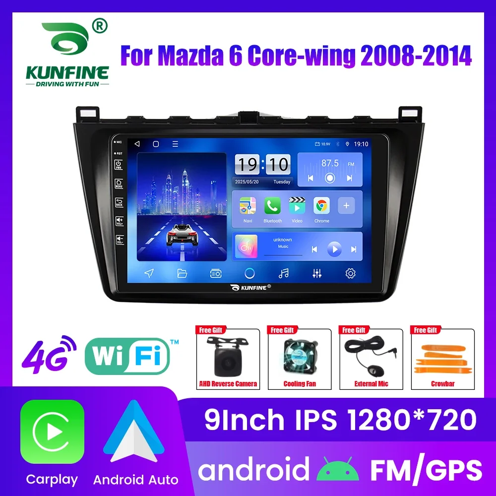 Android Car Radio For Mazda 6 Core 2008-2014 Car Stereo 2Din Octa Core GPS Navigation Player IPS Screen Carplay Android Auto