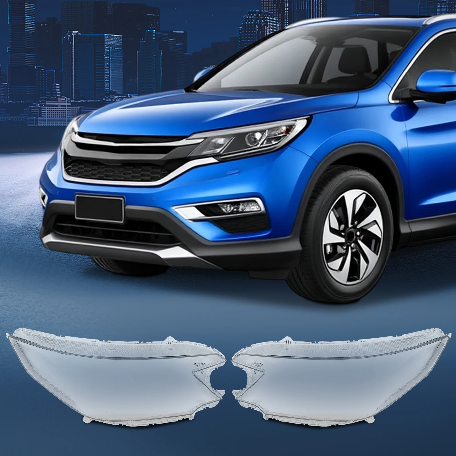 

1 Pair Headlight Lampshade Headlamp Lens Cover Fit for Honda CRV 2012 2013 2014 LH+RH